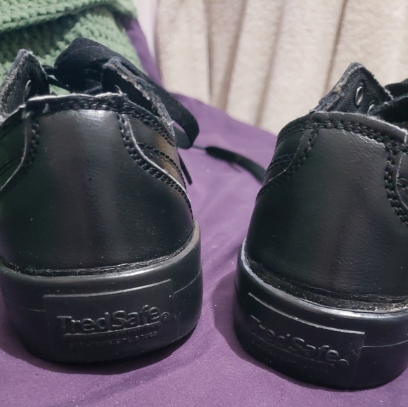 9W Women Work shoes Non-Slip  Slip resistance All Black Tri-Comb - Picture 6 of 6